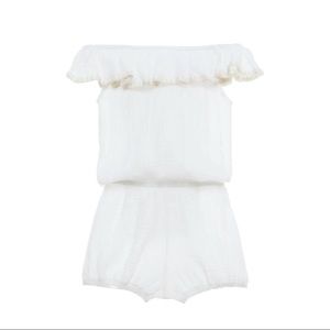 Eberjey Nomad off shoulder Romper - White